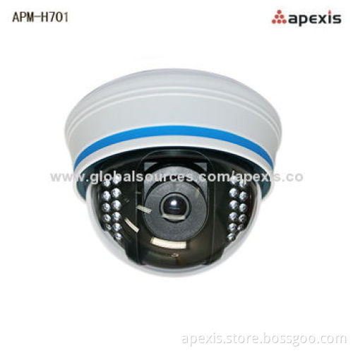 HD CCTV Dome Megapixel IP Camera, Security for House Monitoring, Supports IR Night Vision